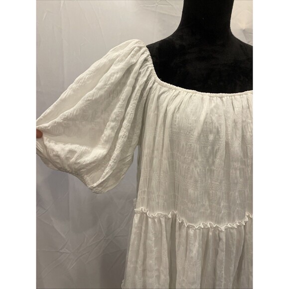 NWT North end Prairie Cottagecore White peasant dress - Picture 3 of 9